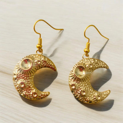 Boucles d'oreilles Polynésiennes - Hina - Croissant de lune