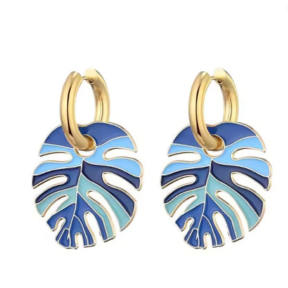 Boucles d’Oreilles Feuille de Uru – Élégance et Héritage Polynésien