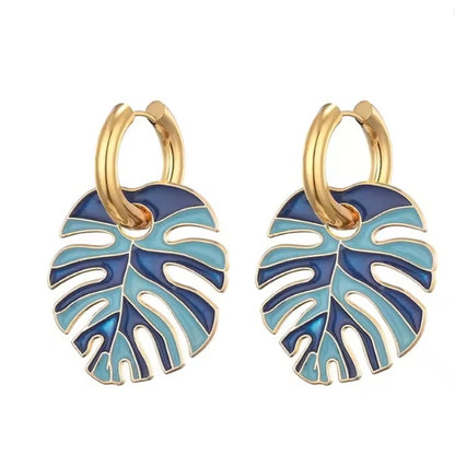 Boucles d’Oreilles Feuille de Uru – Élégance et Héritage Polynésien