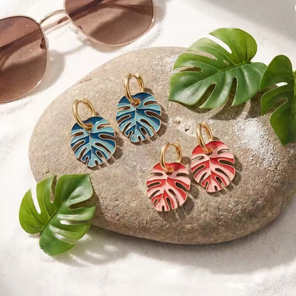 Boucles d’Oreilles Feuille de Uru – Élégance et Héritage Polynésien