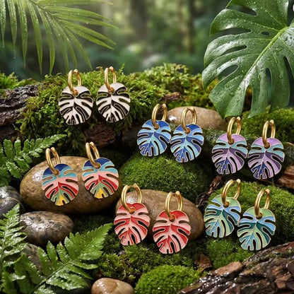 Boucles d’Oreilles Feuille de Uru – Élégance et Héritage Polynésien