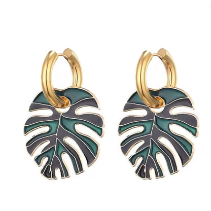 Boucles d’Oreilles Feuille de Uru – Élégance et Héritage Polynésien