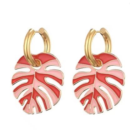 Boucles d’Oreilles Feuille de Uru – Élégance et Héritage Polynésien