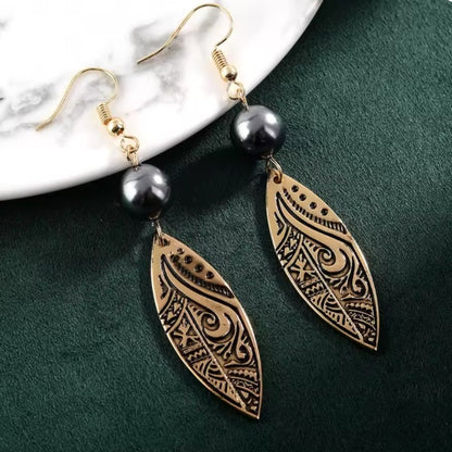 Boucles d’Oreilles Hawaiian Tribal – Bijou Ethnique et élégant