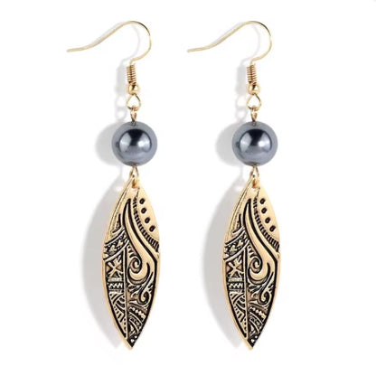 Boucles d’Oreilles Hawaiian Tribal – Bijou Ethnique et élégant