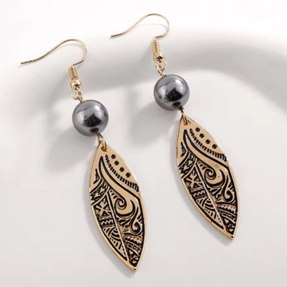 Boucles d’Oreilles Hawaiian Tribal – Bijou Ethnique et élégant
