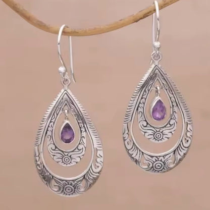 Boucles d’Oreilles Hawaïennes Pendantes – Kailani - La mer calme