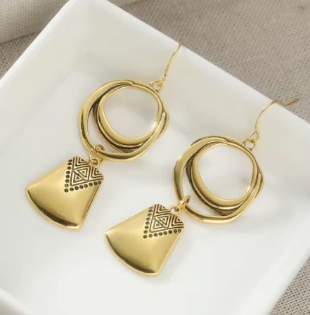 Boucles d'Oreilles "Reflet de Mer"