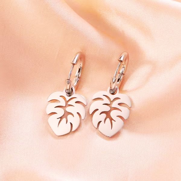 Boucles d’Oreilles Feuille de Uru – Élégance et Héritage Polynésien