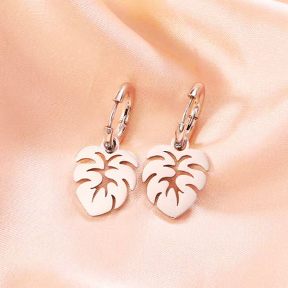 Boucles d’Oreilles Feuille de Uru – Élégance et Héritage Polynésien