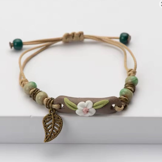 Bracelet Céramique Bohème – Travail Manuel et Style Minimaliste