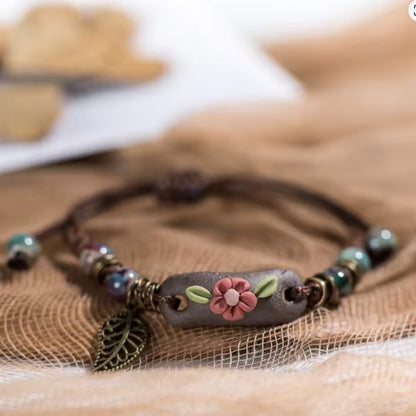 Bracelet Céramique Tissé à la Main – Tradition Réinventée avec Style