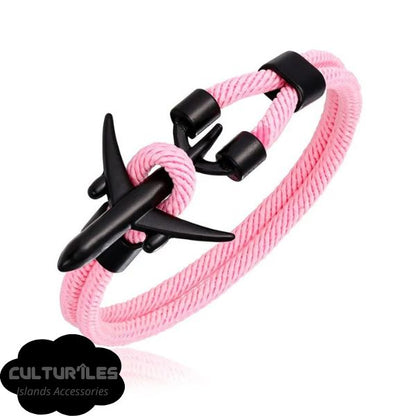 Bracelet voyage - Bracelet Avion - Bracelet de Corde Nylon - Bracelet hommes - Bracelet femmes