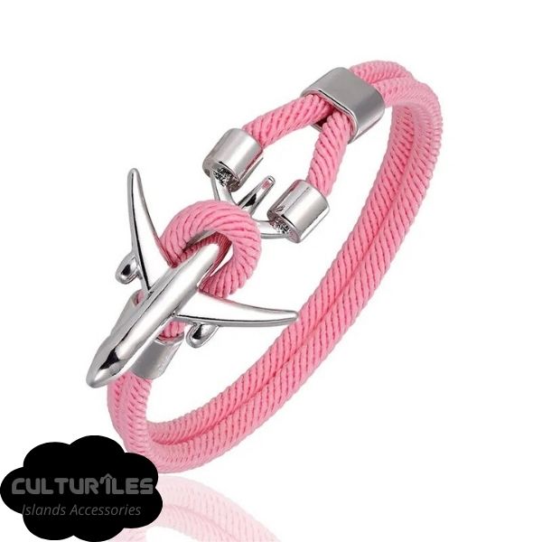 Bracelet voyage - Bracelet Avion - Bracelet de Corde Nylon - Bracelet hommes - Bracelet femmes