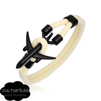 Bracelet voyage - Bracelet Avion - Bracelet de Corde Nylon - Bracelet hommes - Bracelet femmes