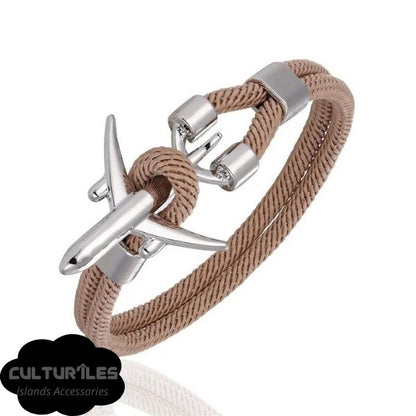 Bracelet voyage - Bracelet Avion - Bracelet de Corde Nylon - Bracelet hommes - Bracelet femmes