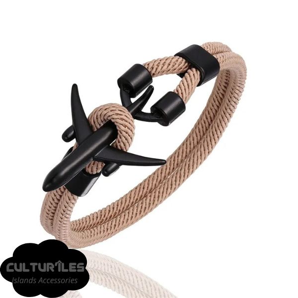Bracelet voyage - Bracelet Avion - Bracelet de Corde Nylon - Bracelet hommes - Bracelet femmes