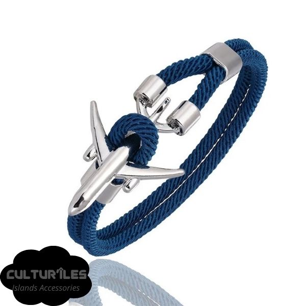 Bracelet voyage - Bracelet Avion - Bracelet de Corde Nylon - Bracelet hommes - Bracelet femmes