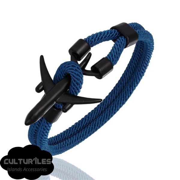 Bracelet voyage - Bracelet Avion - Bracelet de Corde Nylon - Bracelet hommes - Bracelet femmes