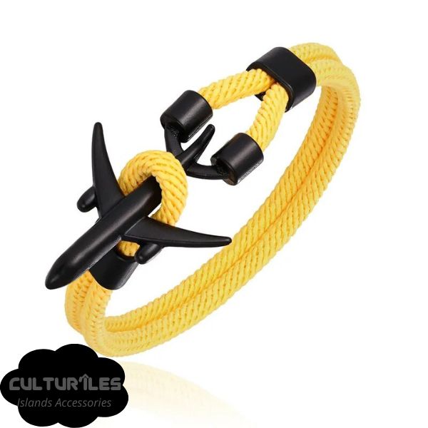 Bracelet voyage - Bracelet Avion - Bracelet de Corde Nylon - Bracelet hommes - Bracelet femmes