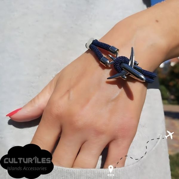 Bracelet voyage - Bracelet Avion - Bracelet de Corde Nylon - Bracelet hommes - Bracelet femmes