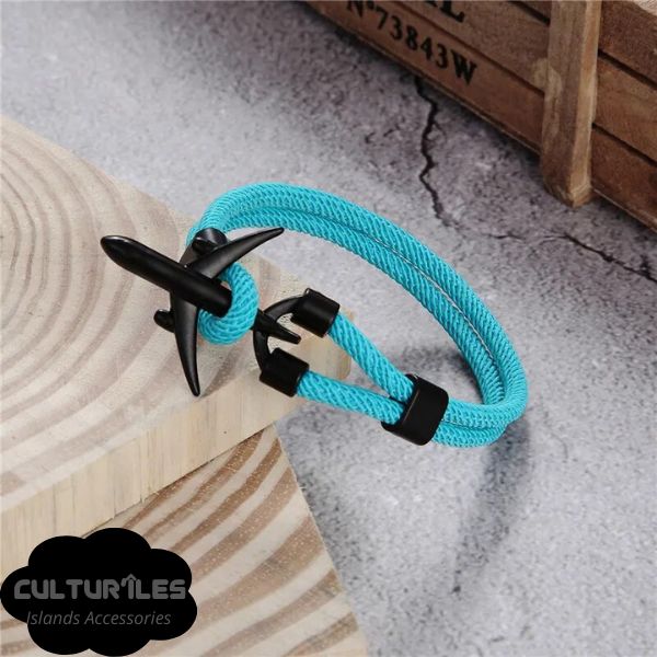 Bracelet voyage - Bracelet Avion - Bracelet de Corde Nylon - Bracelet hommes - Bracelet femmes