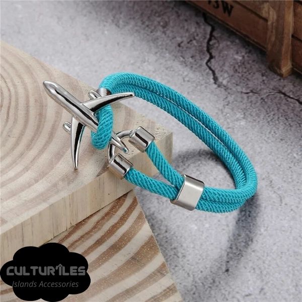 Bracelet voyage - Bracelet Avion - Bracelet de Corde Nylon - Bracelet hommes - Bracelet femmes