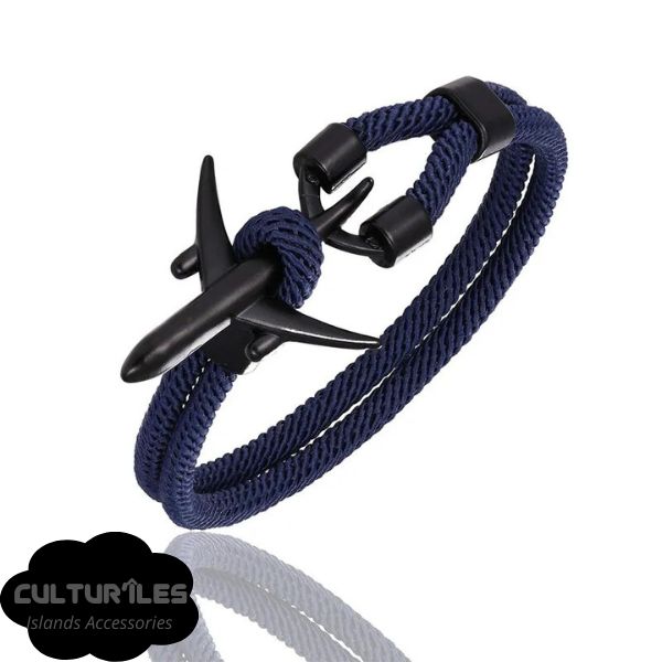 Bracelet voyage - Bracelet Avion - Bracelet de Corde Nylon - Bracelet hommes - Bracelet femmes