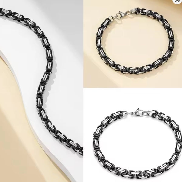 Bracelet Chaîne Acier Inoxydable – Bijou Unisexe Élégant et Durable
