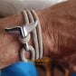 Bracelet Queue de baleine- Bracelet de corde nautique- Bracelet hommes - Bracelet femmes