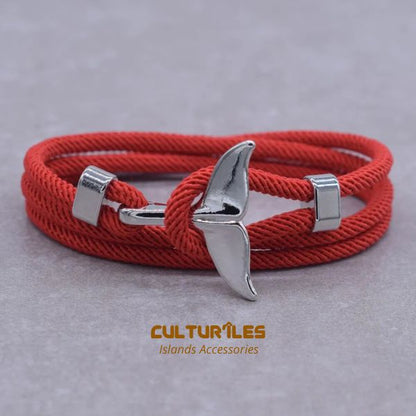 Bracelet Queue de baleine- Bracelet de corde nautique- Bracelet hommes - Bracelet femmes