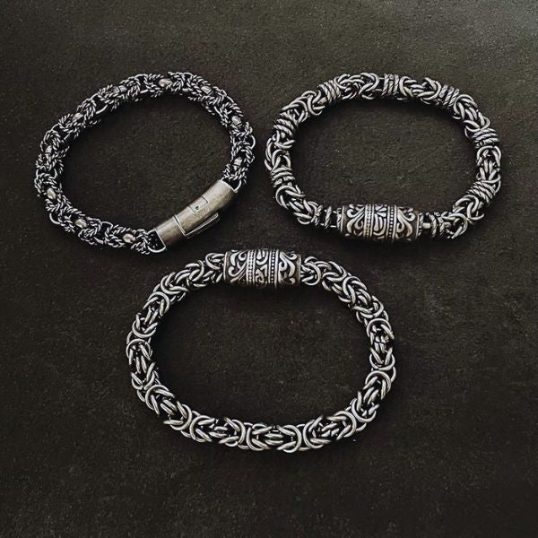 Bracelet Maori Homme en Acier Inoxydable – Élégance et Symbole Tribal