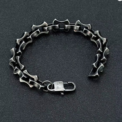 Bracelet Hommes – Makoa - Chaîne Maillons Oxydés Noir