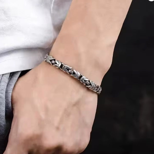 Bracelet Mixte – Moana - Fermoir Gravé Motifs Tribaux