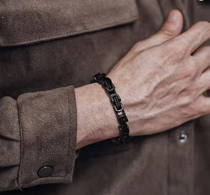 Bracelet Homme - Atoa - Maillons Carrés Oxydés
