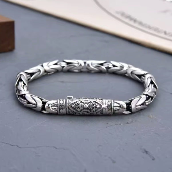 Bracelet Mixte – Moana - Fermoir Gravé Motifs Tribaux