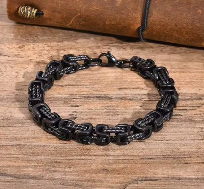 Bracelet Homme - Atoa - Maillons Carrés Oxydés