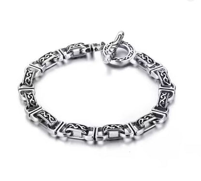 Bracelet en Acier Inoxydable pour Homme – Fermoir Simple