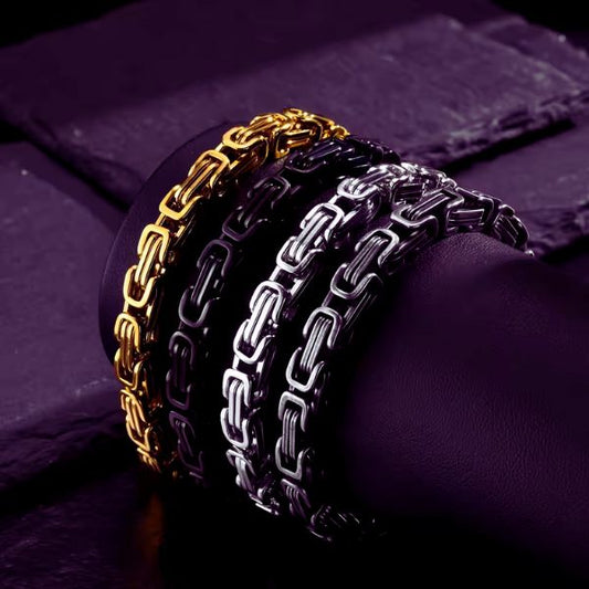 Bracelet Maori Homme en Acier Inoxydable – Force et Tradition