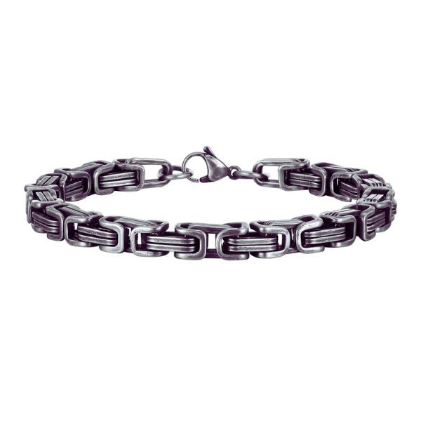 Bracelet Maori Homme en Acier Inoxydable – Force et Tradition