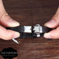Bracelet Infini en Cuir pour Hommes, boucle en acier inoxydable