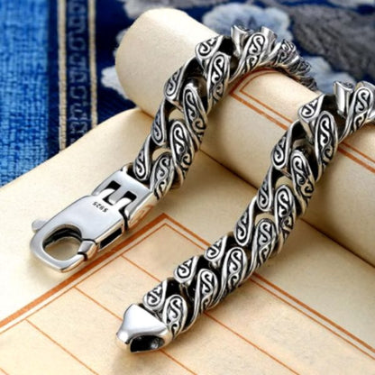 Bracelet Maori Homme en Acier Inoxydable – Élégance et Symbole Tribal