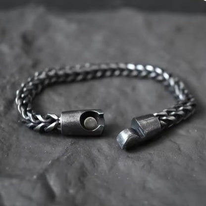 Bracelet Maori Noir – Acier Inoxydable Massif