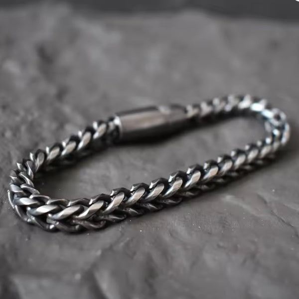 Bracelet Maori Noir – Acier Inoxydable Massif