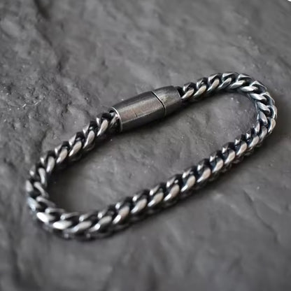 Bracelet Maori Noir – Acier Inoxydable Massif
