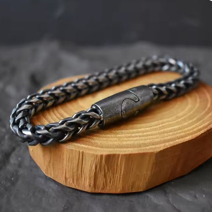 Bracelet Maori Noir – Acier Inoxydable Massif