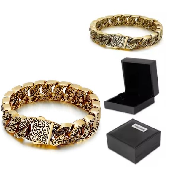 Bracelet Maori Homme en Acier Inoxydable – Un Bijou de Caractère