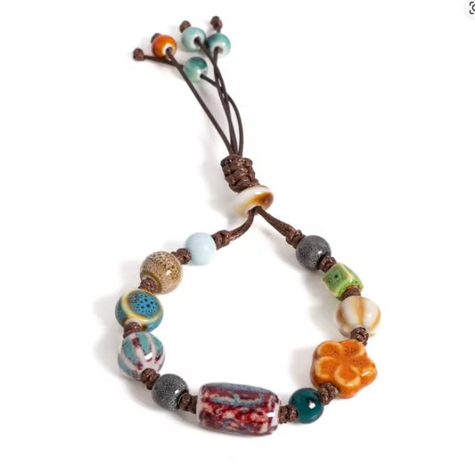 Bracelet en Perles de Céramique –  Charme tropicale de la Martinique