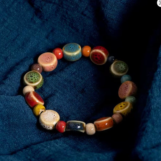 Bracelet en Perles de Céramique –  Charme tropicale de la Martinique