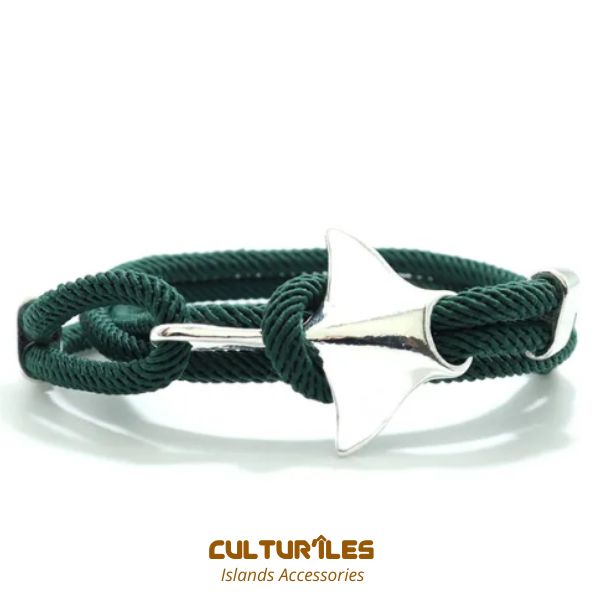 Bracelet Raie Manta - Bracelet de corde nautique- Bracelet hommes - Bracelet femmes